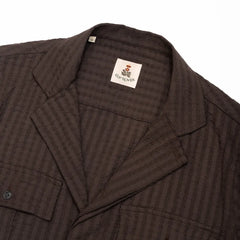 mens seersucker blouson brown guy rover lightweight italy