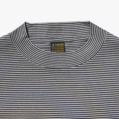 A Vontade Border Mock Neck Top SS Black/Ecru