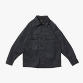 A Vontade Field Shirt Jacket Fade Black Front View