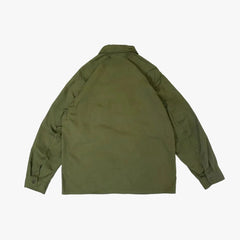 A Vontade Field Shirt Jacket Military Poplin Olive Back View