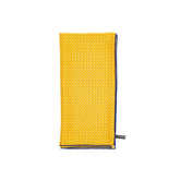 Folded view of the Adamley Bandana Poka Yellow Navy