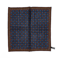 Front view of the Adamley Pocket Square Floral Navy