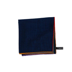 Folded view of the Adamley Pocket Square Navy