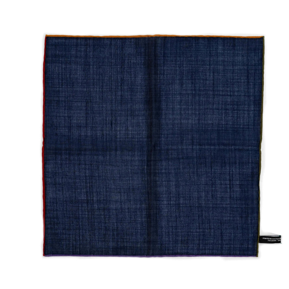 Front view of the Adamley Pocket Square Navy