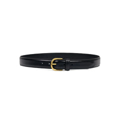 Front view of Anderson's Brass Buckle Belt Calf Black