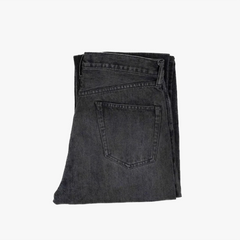 Folded view of the Ark Madison Black Garment Wash Jeans showing fabric texture, pocket placement, and washed black tone.