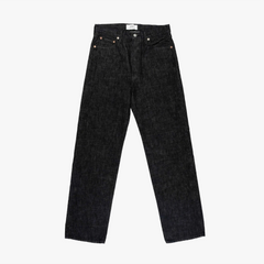 Front view of the Ark Regular Fit Jeans Sydney Black showing the straight silhouette, deep black tone, and clean minimal aesthetic.