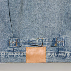 Auberge Bio Denim Jacket Bleach Hem Detail Vintage Denim Design