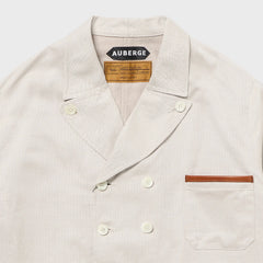 Auberge Clement Jacket Creambeige Collar Detail
