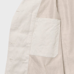 Auberge Clement Jacket Creambeige Fabric Texture Detail