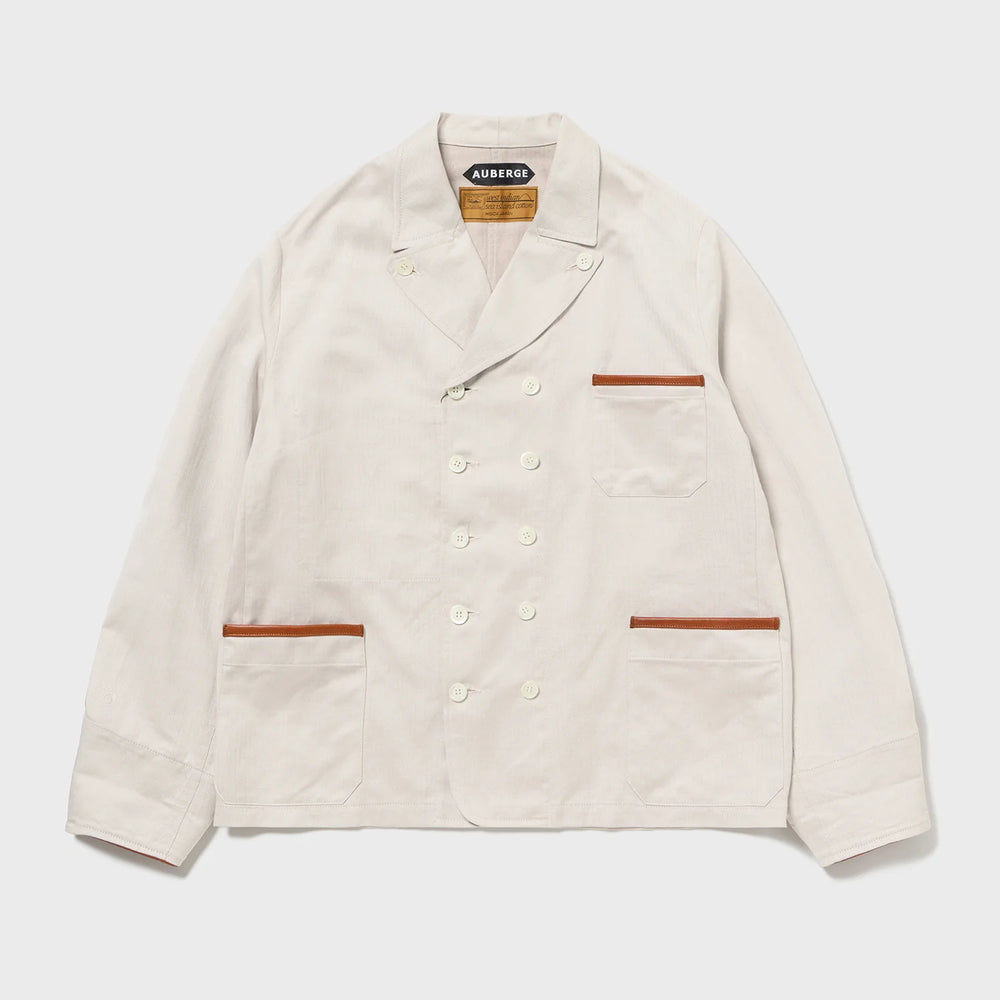 Auberge Clement Jacket Creambeige Front View