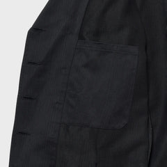 Auberge Clement Jacket Navy Charcoal Fabric Texture Detail