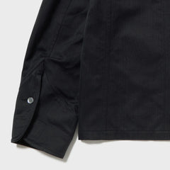 Auberge Clement Jacket Navy Charcoal Sleeve Cuff Detail