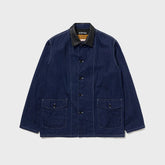 Auberge David Coverall Indigo Front View
