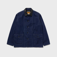 Auberge David Coverall Indigo Front View