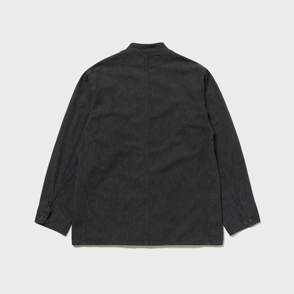 auberge dieter charcoal dark brown back silhouette detail.