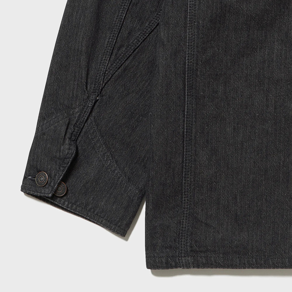 auberge dieter charcoal dark brown back silhouette detail
