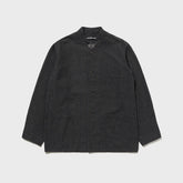 charcoal dark brown auberge dieter jacket front full view