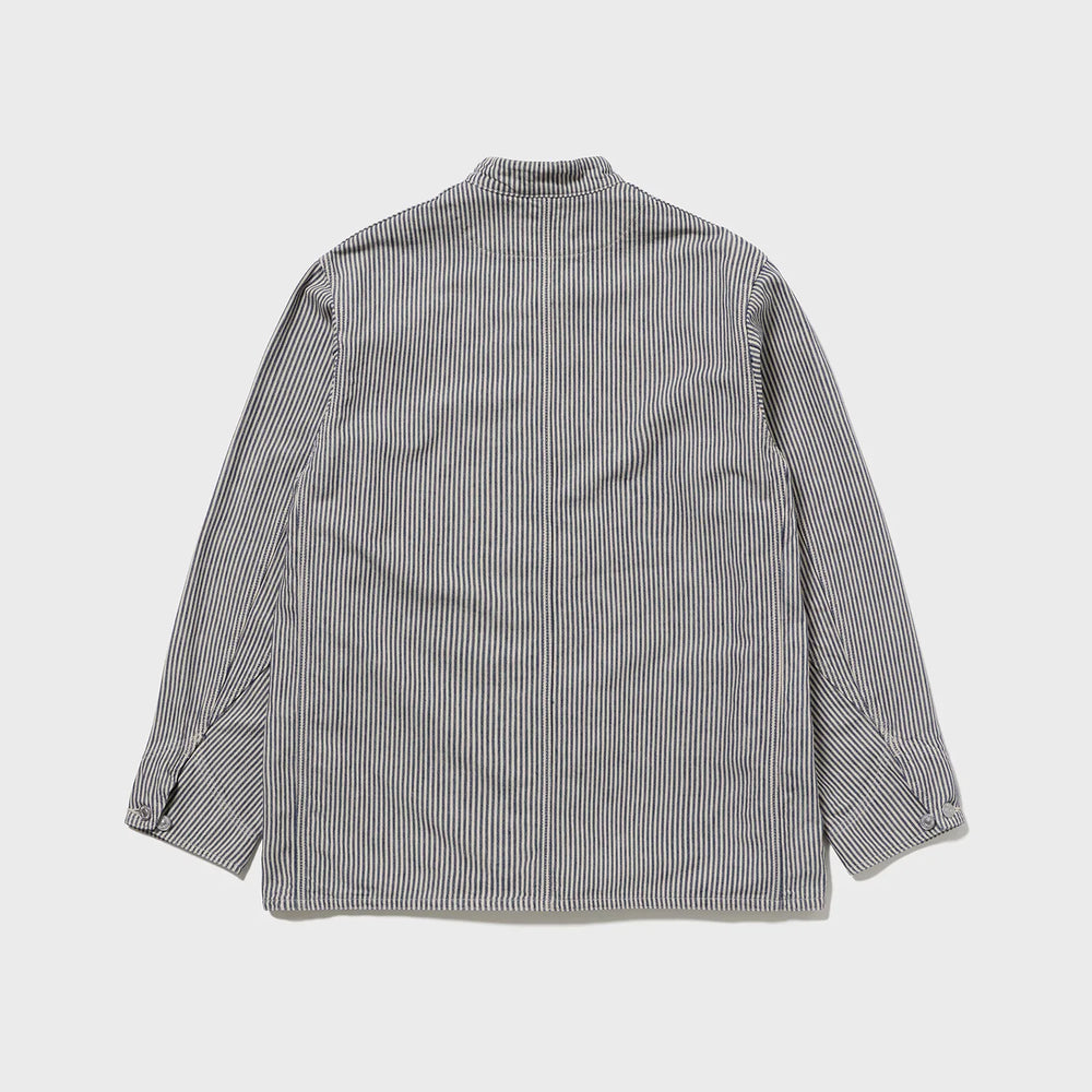 auberge dieter coverall beige navy back full view