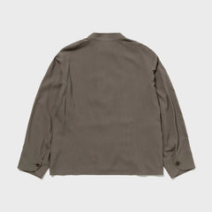 auberge gred jacket greige back silhouette detail