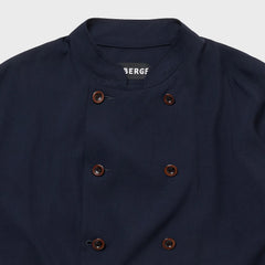 auberge gred jacket navy double breasted front detail