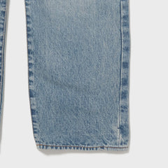 Auberge Marlon Denim Bleach Hem Detail Straight Leg Denim Jeans