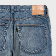 Auberge Marlon Denim Used Back Pocket Detail Aged Denim Wash