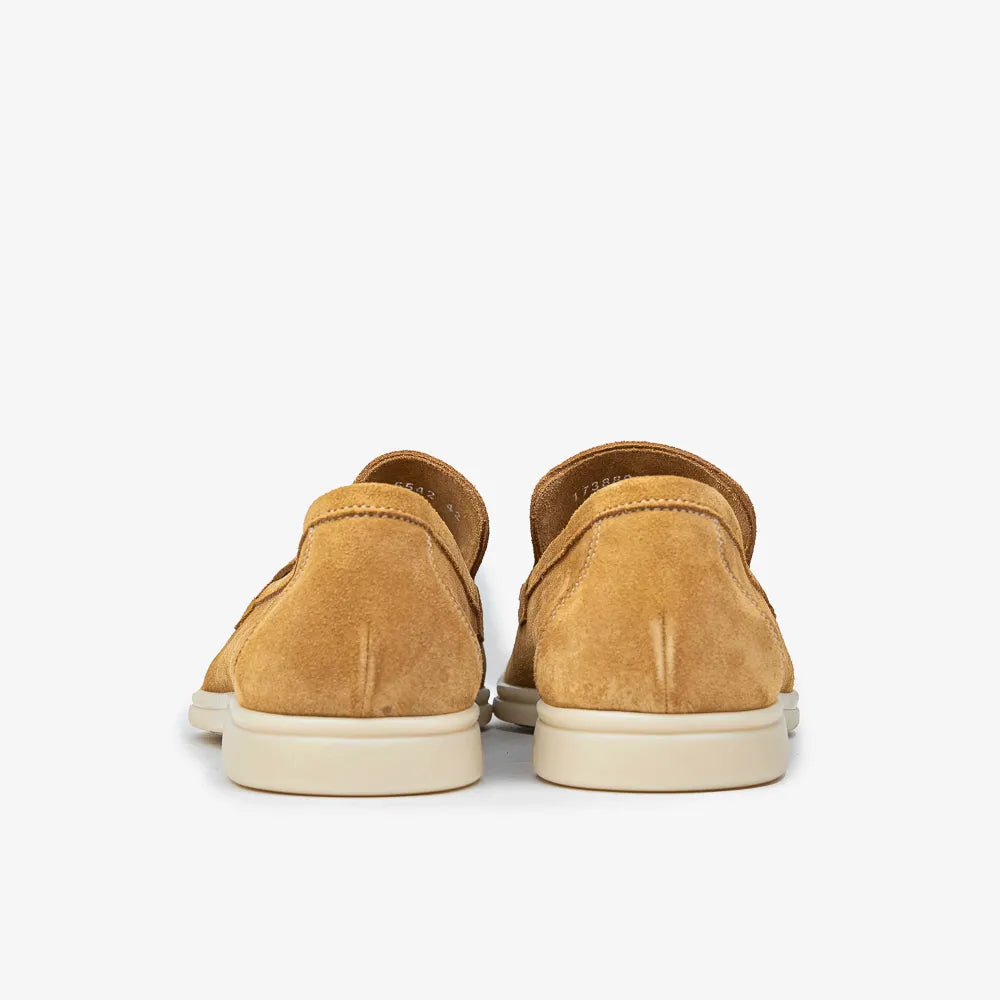 Berwick 5542 Flex Walk Loafer in Rame leather, top view of pair.