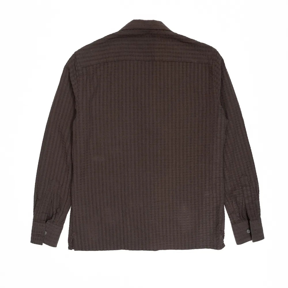 brown seersucker jacket 2 pocket guy rover summer