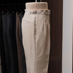 Side view of the Calsa Nagasaki Trousers Cotton Beige