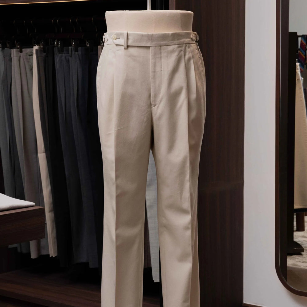 Calsa Nagasaki Trousers Cotton Beige front view