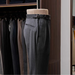 Side view of the Calsa Nagasaki Trousers Covert Grey