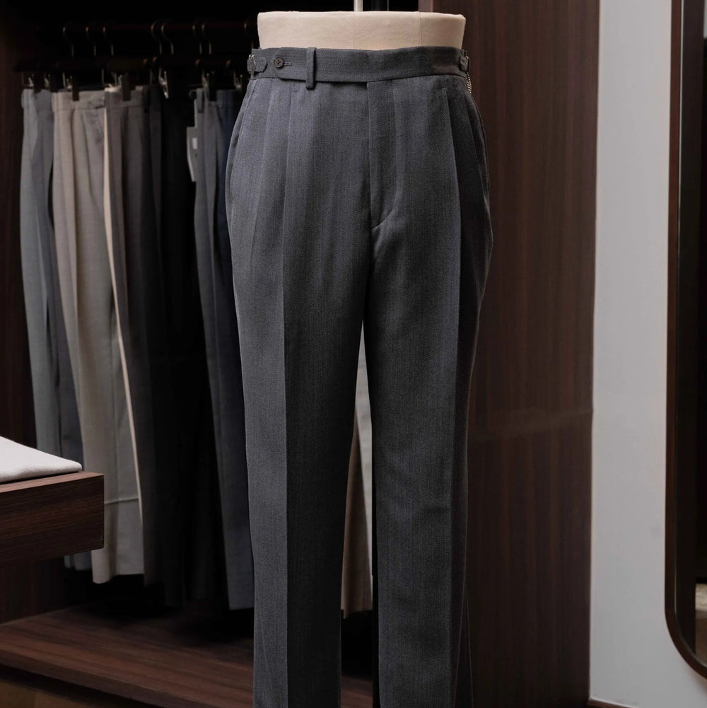 Calsa Nagasaki Trousers Covert Grey front view