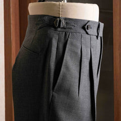 Waistband and waist detail of the Calsa Nagasaki Trousers Grey