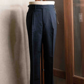 Calsa Nagasaki Trousers Navy front view