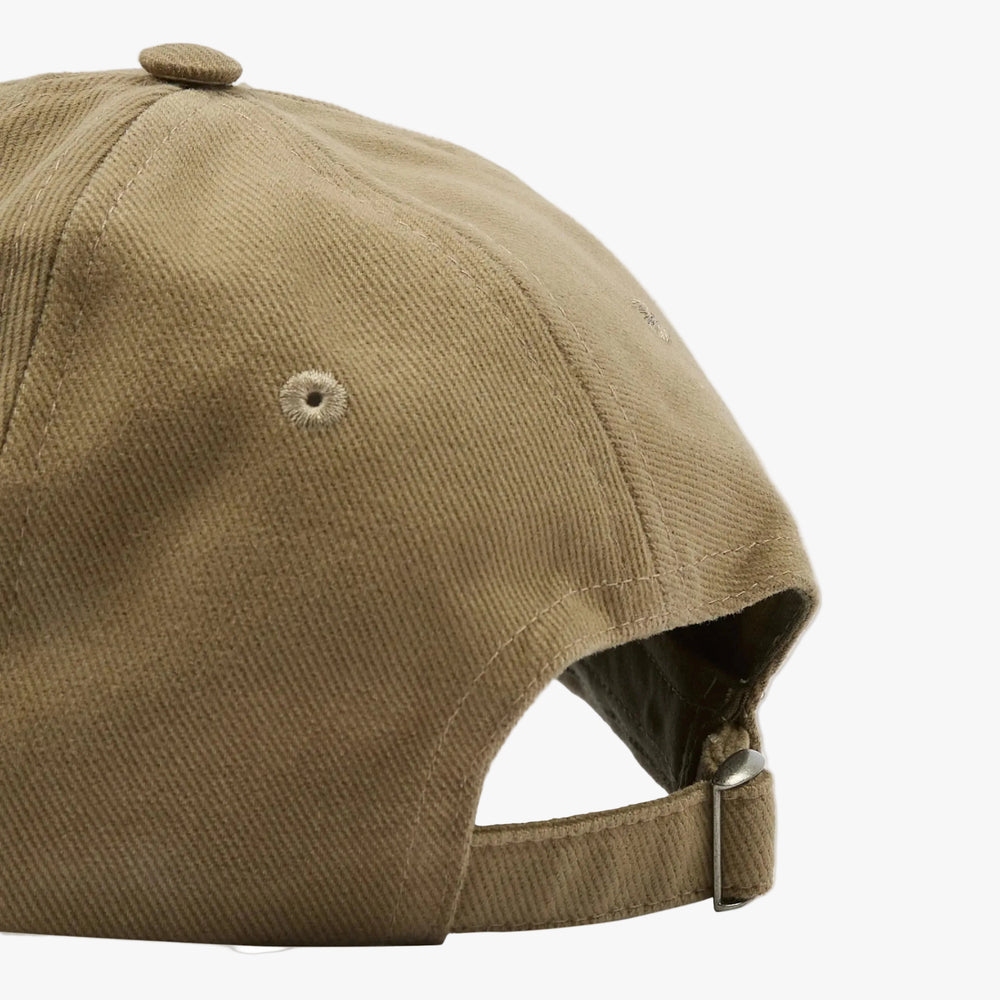 Drake’s ‘Onion Seller’ Cotton Twill Baseball Cap Brown Side Panel Detail