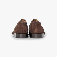 Rear view of the Edward Green Dover 606 showcasing the heel and suede texture.