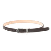 Front view of the Fattoria Del Cuoio Shrink Embossed Leather Western Belt Testa