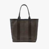 Front view of the Frank Clegg for Refinement Goat Black Tote Bag