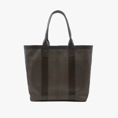 Front view of the Frank Clegg for Refinement Goat Black Tote Bag