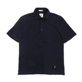 navy guy rover polo shirt cotton pique cutaway collar