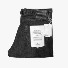 Folded view of the Hand Room Exclusive for Refinement Wide Fit Stonewash Black jeans