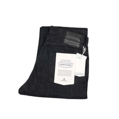 Folded view of the Hand Room Exclusive for Refinement Wide Fit Stonewash Black jeans