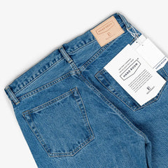 Back pocket detail of the Hand Room Exclusive for Refinement Wide Fit Light Washed jeans