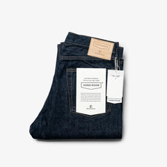 Folded view of the Hand Room Exclusive for Refinement Wide Fit One Washed Indigo jeans