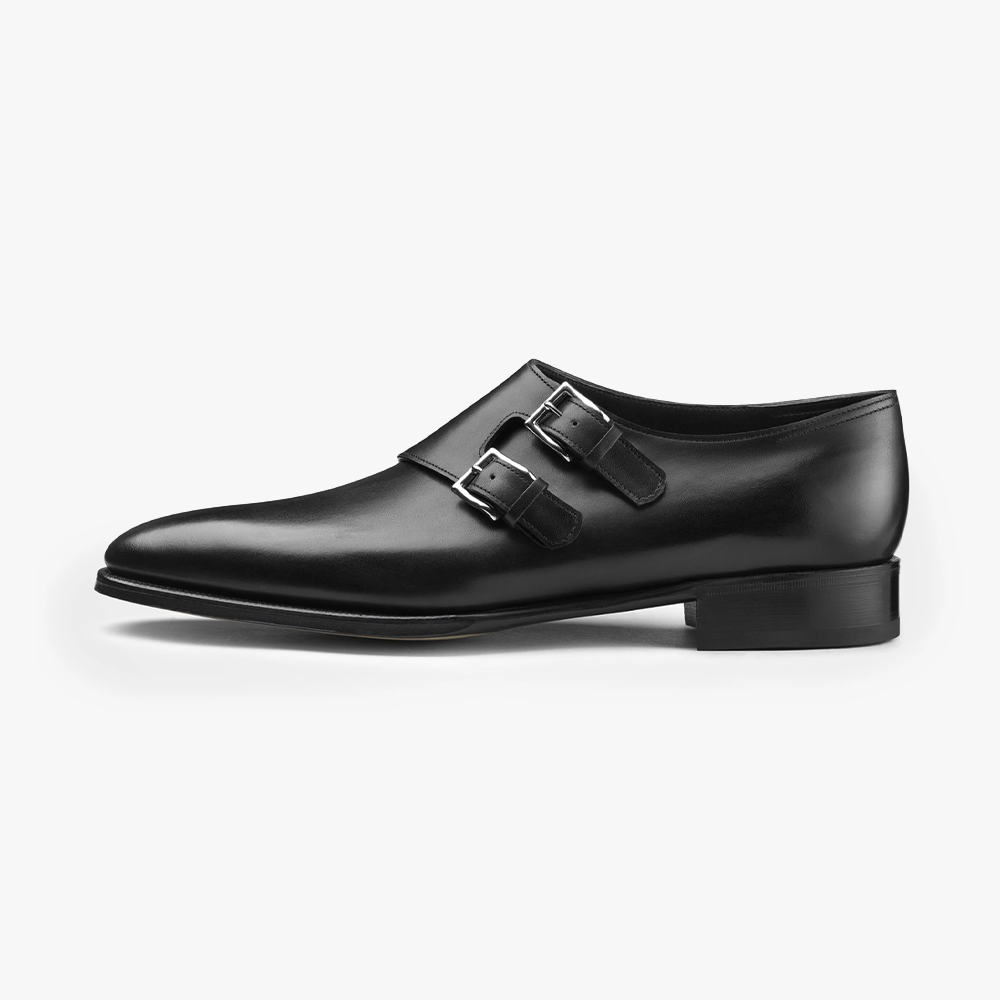 John Lobb Chapel Double Monk Black - Refinement