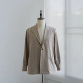 Front view of the Justo Gimeno Teba Jacket Knited Stone
