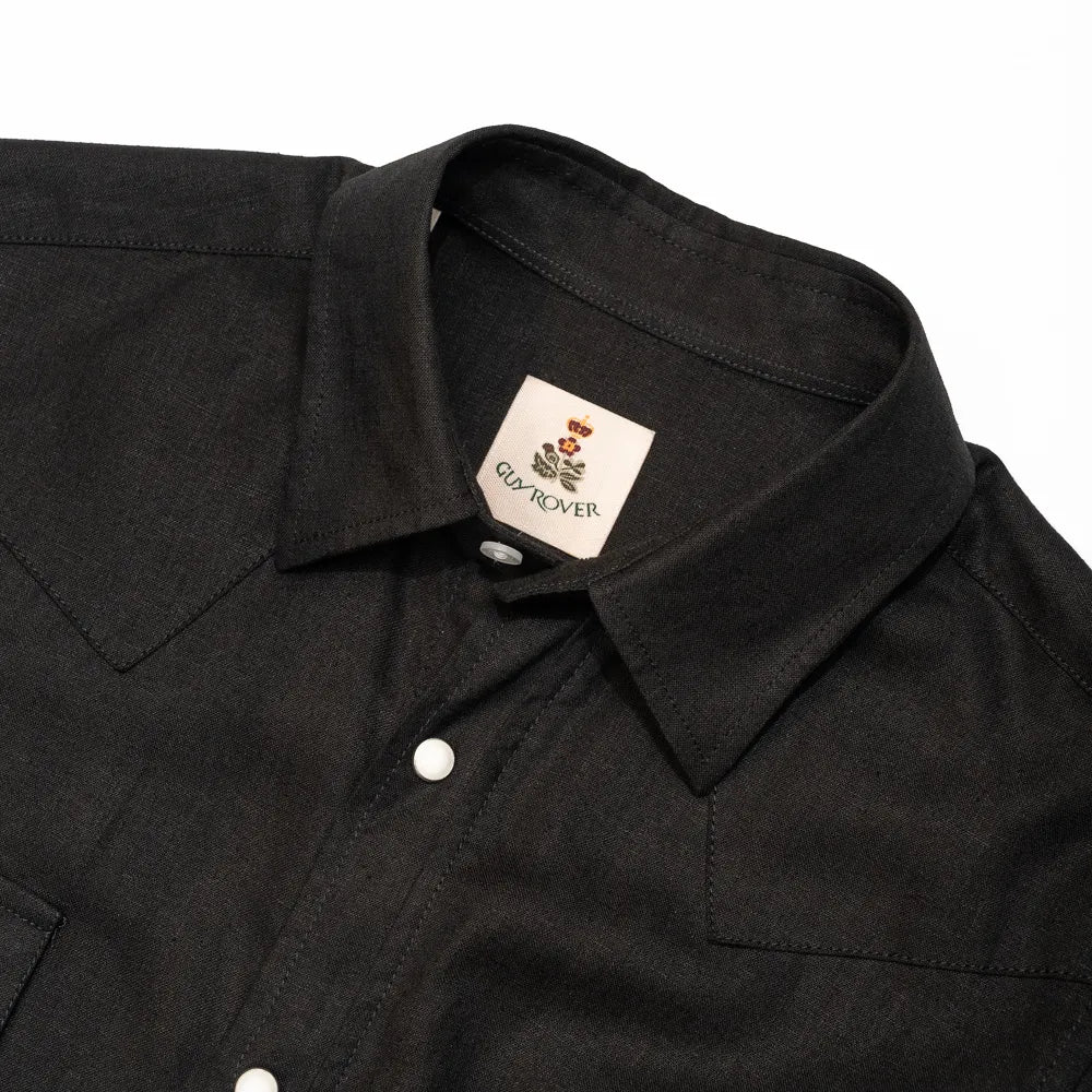 mens black western shirt guy rover casual style
