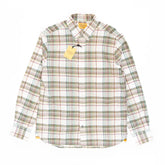 Original Madras Trading Company N°5 Classic Button Down Collar Long Sleeve Shirt Natural White Check