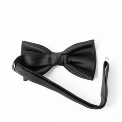 Refinement Bow Tie Black 6.5 CM Fabric Detail